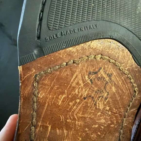 Johnson & Murphy E-Collection Mens Brown Loafers Shoes Sz. 10.5 Made In Italy - Picture 7 of 7